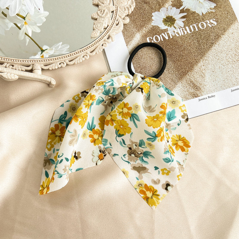French romantic floral hair band