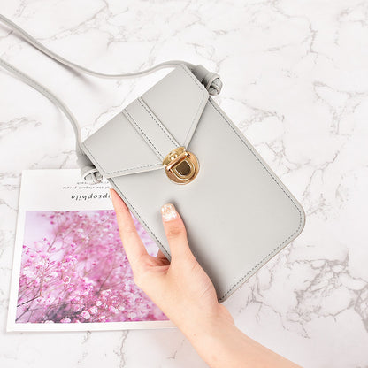 One shoulder crossbody student mobile phone bag