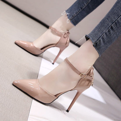 stiletto high heels women's bow