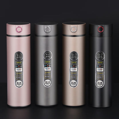 Taza aislada con pantalla LED inteligente de temperatura, acero inoxidable 304 