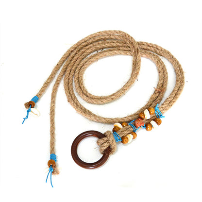 Cotton and linen woven waist rope