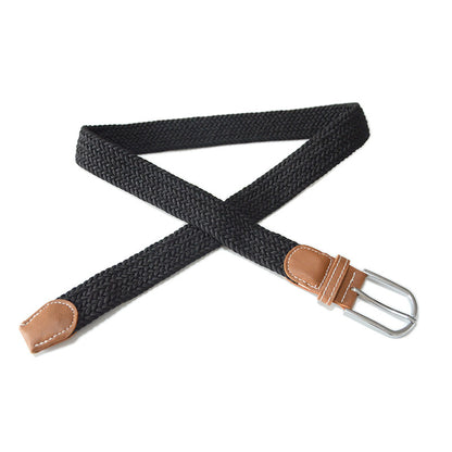Elastic waist woven belt