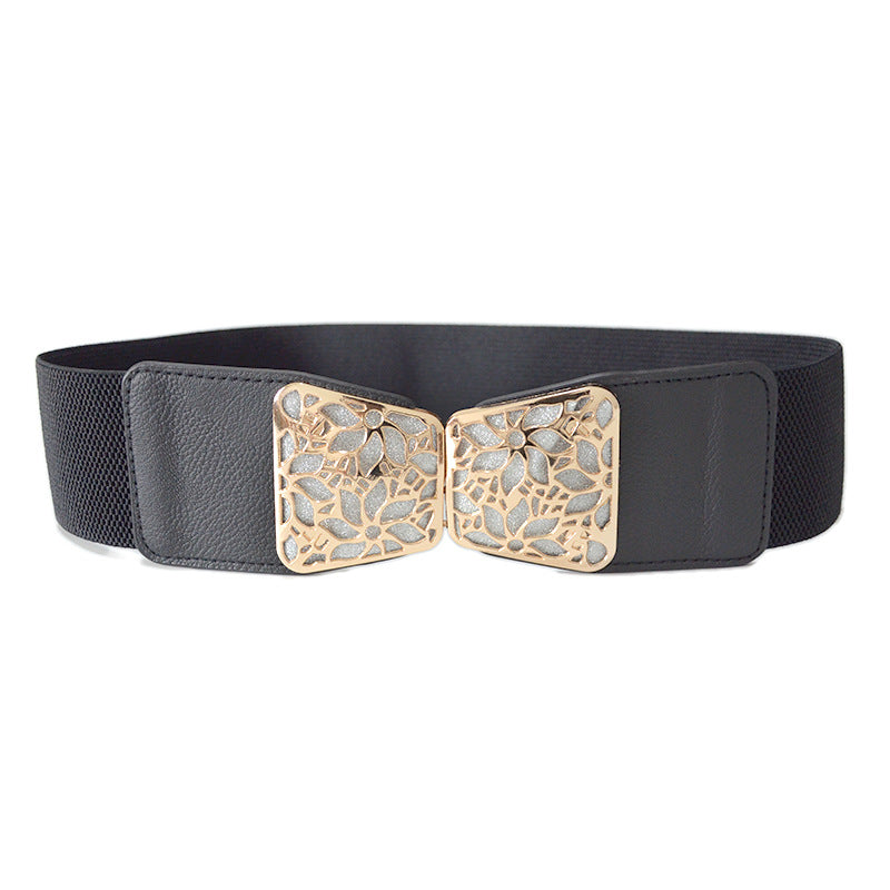 Hollow pattern buckle waist seal