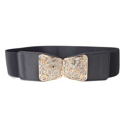 Hollow pattern buckle waist seal