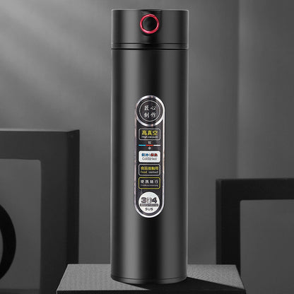 Taza aislada con pantalla LED inteligente de temperatura, acero inoxidable 304 