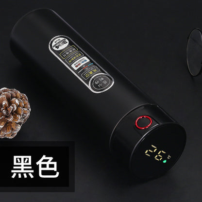 Taza aislada con pantalla LED inteligente de temperatura, acero inoxidable 304 