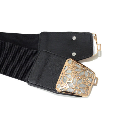 Hollow pattern buckle waist seal