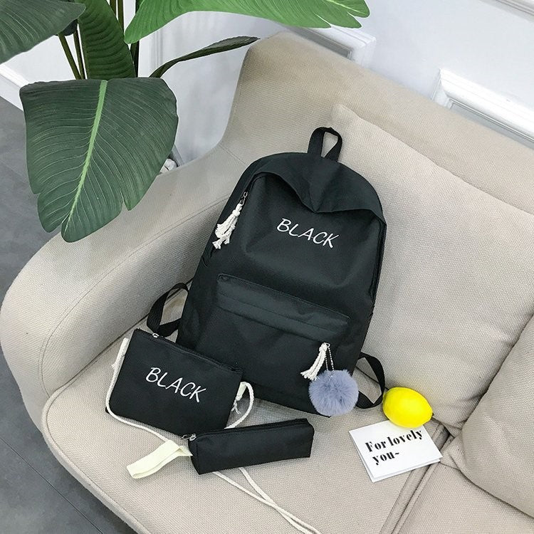 Three-piece backpack men's and women's travel bag