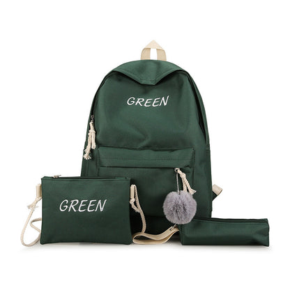 Three-piece backpack men's and women's travel bag