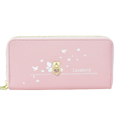 Wallet love printed mobile phone bag
