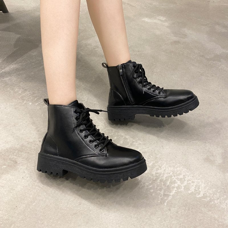 Black Handsome Martin Boots Women