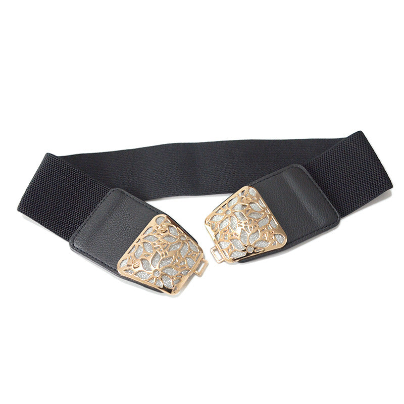 Hollow pattern buckle waist seal