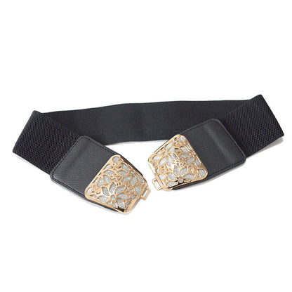 Hollow pattern buckle waist seal