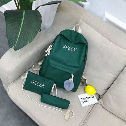 Three-piece backpack men's and women's travel bag