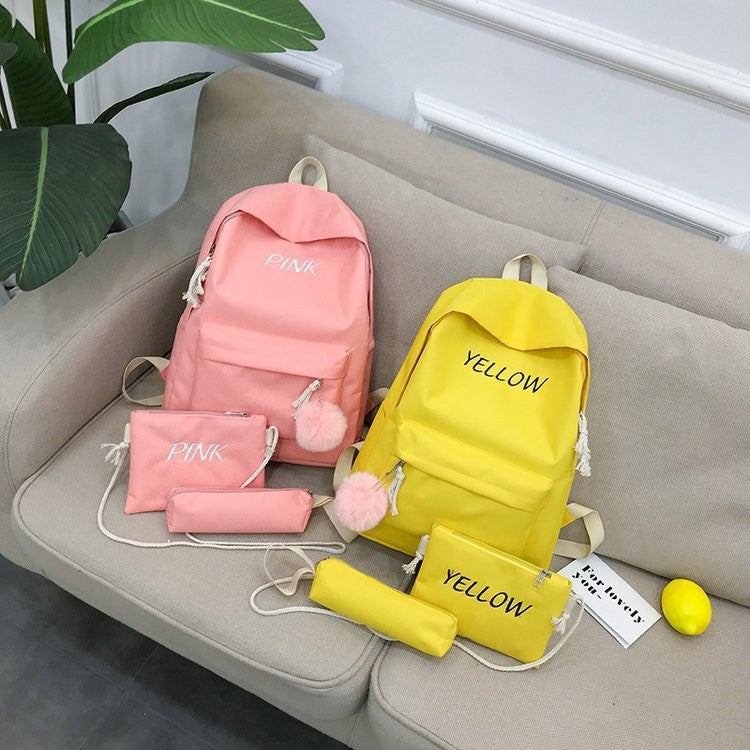 Three-piece backpack men's and women's travel bag