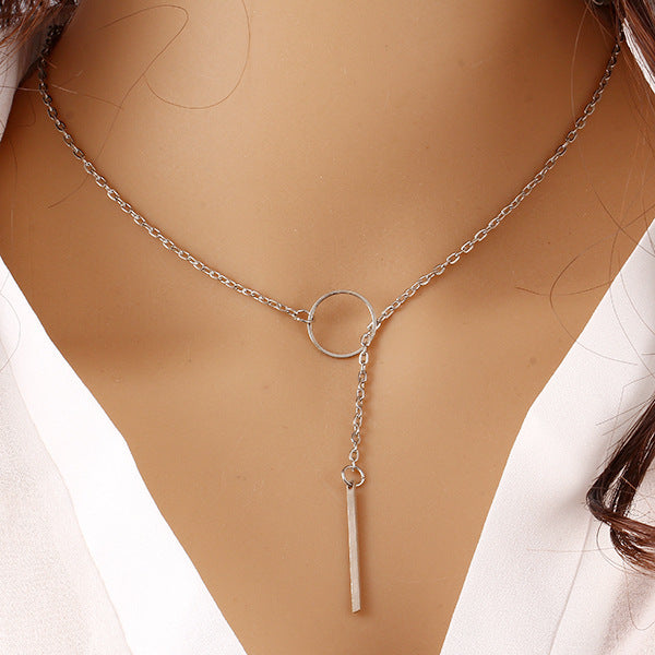 Punk Metal Clavicle Chain Necklace