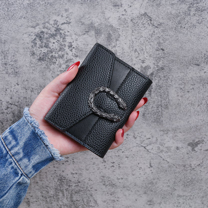 Tri-fold clutch multi-purpose wallet