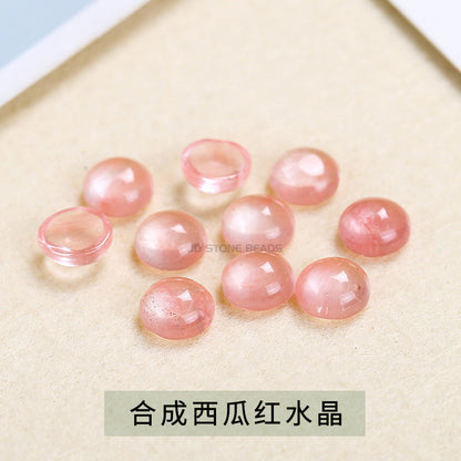 agate chalcedony stone round ring surface loose stone