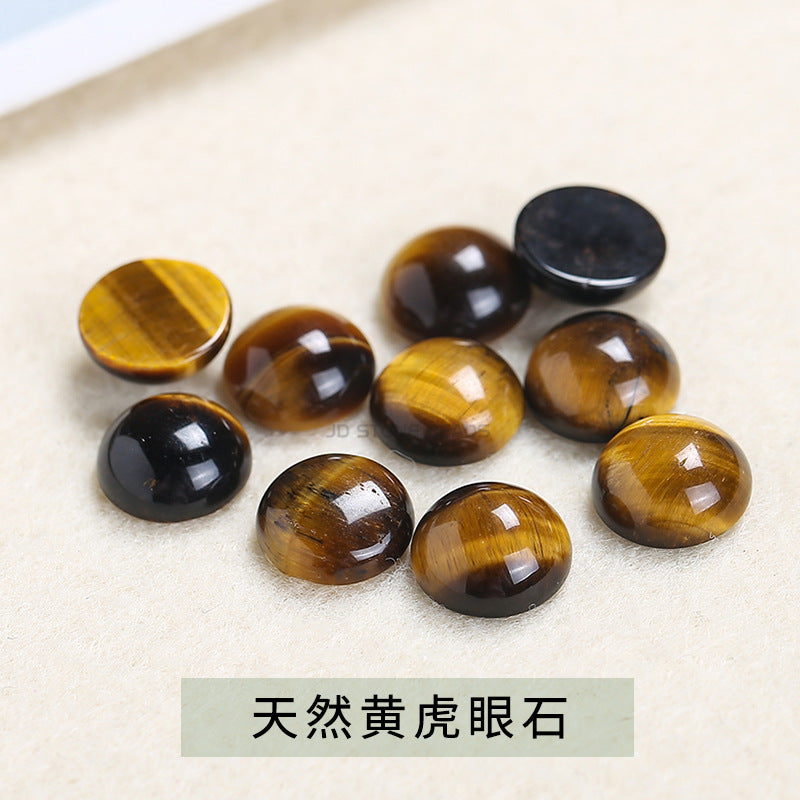 agate chalcedony stone round ring surface loose stone
