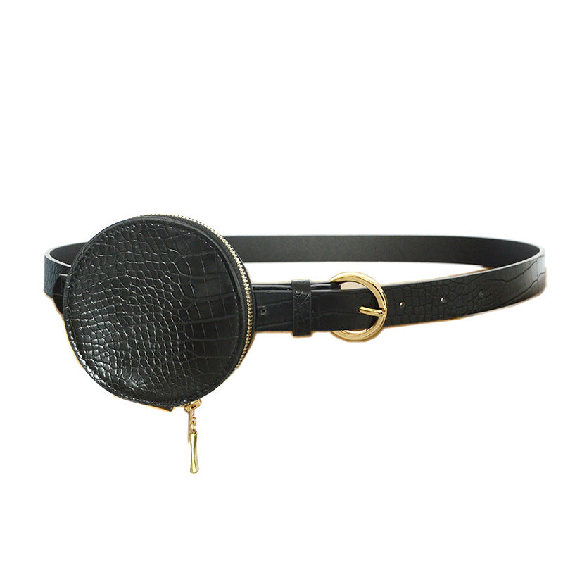Crocodile pattern versatile fanny pack belt