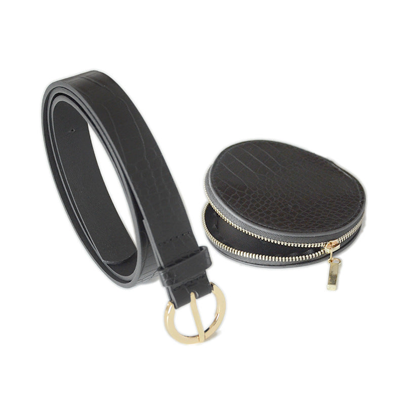 Crocodile pattern versatile fanny pack belt