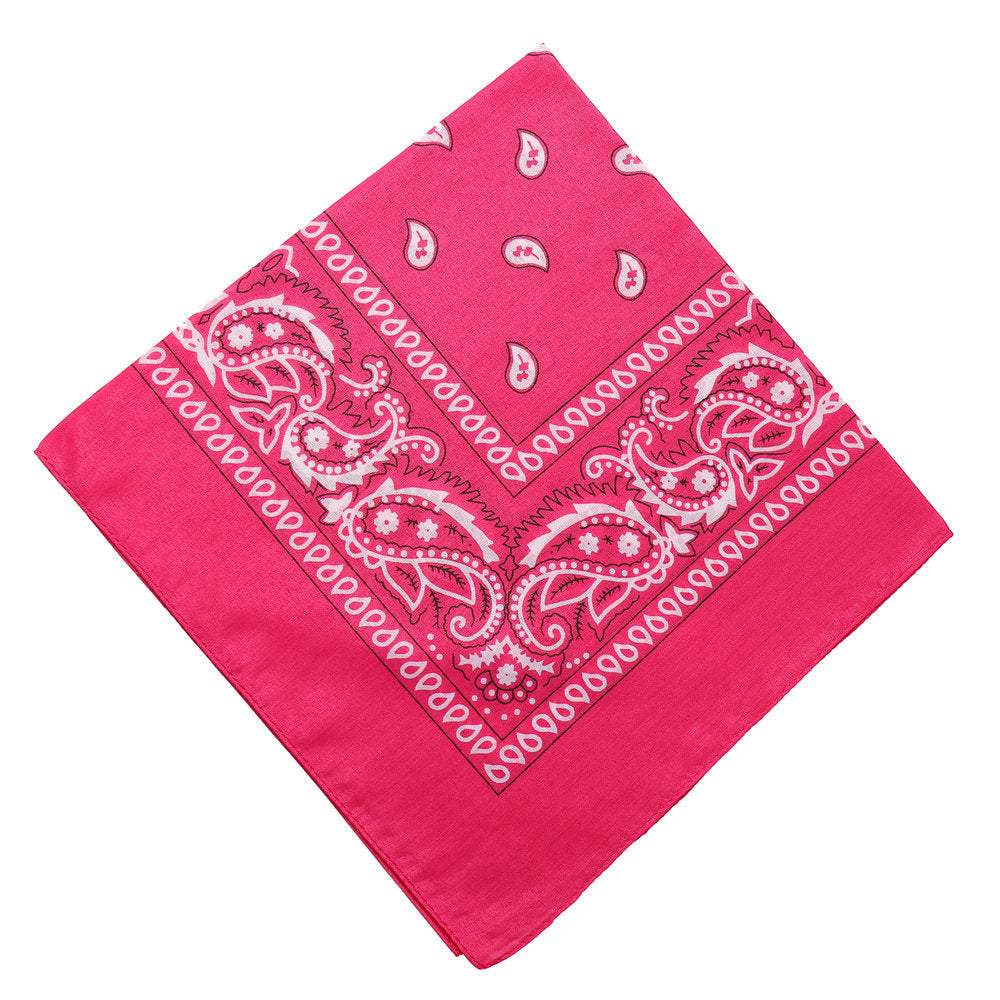 Pañuelo mágico para la cabeza con forma de bandana cuadrada con flores 