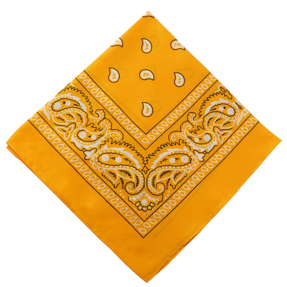Pañuelo mágico para la cabeza con forma de bandana cuadrada con flores 