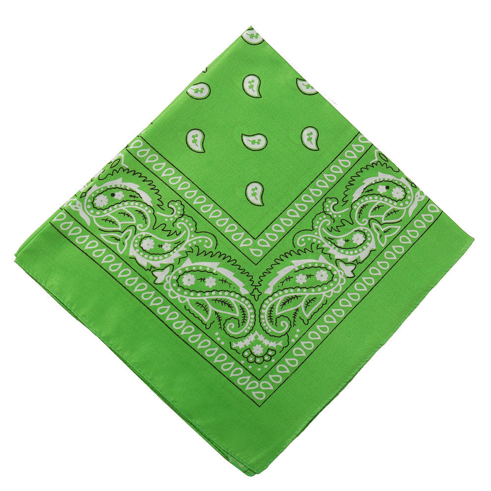 Pañuelo mágico para la cabeza con forma de bandana cuadrada con flores 