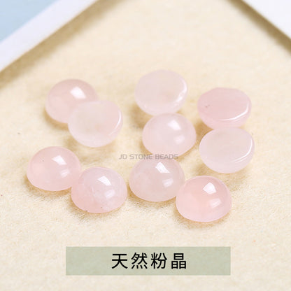 agate chalcedony stone round ring surface loose stone