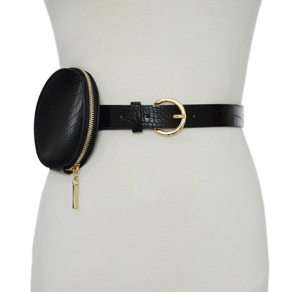 Crocodile pattern versatile fanny pack belt