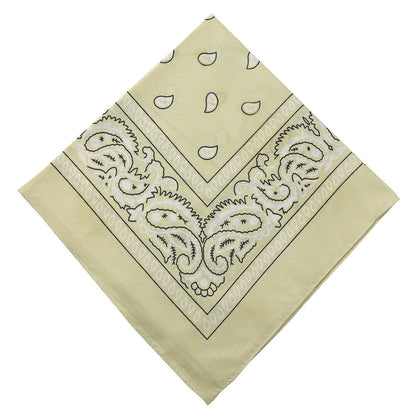 Pañuelo mágico para la cabeza con forma de bandana cuadrada con flores 