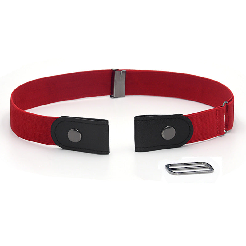 Elastic elastic buckle-free belt