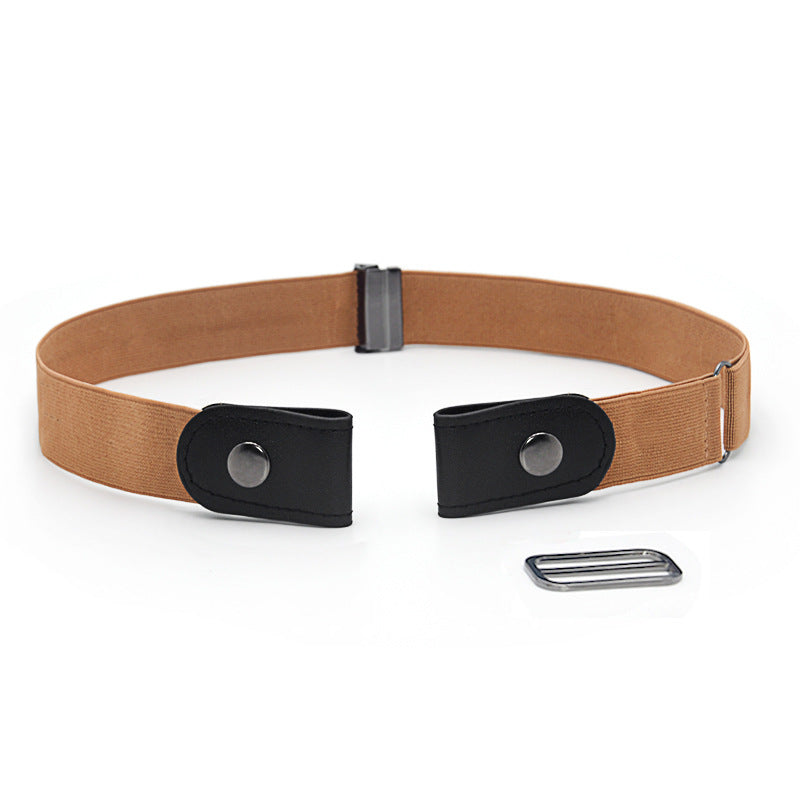 Elastic elastic buckle-free belt