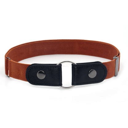 Elastic elastic buckle-free belt