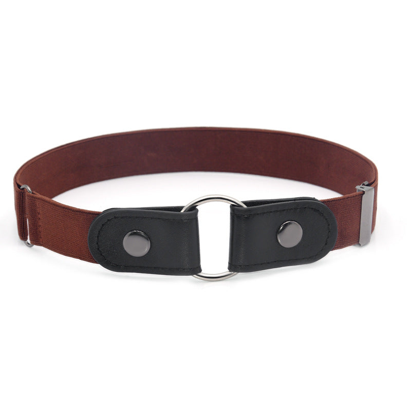 Elastic elastic buckle-free belt
