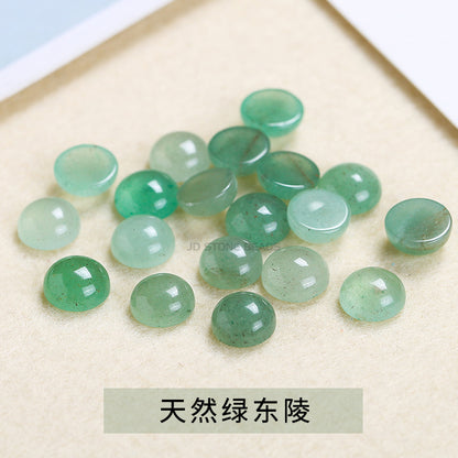 agate chalcedony stone round ring surface loose stone