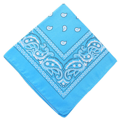 Pañuelo mágico para la cabeza con forma de bandana cuadrada con flores 
