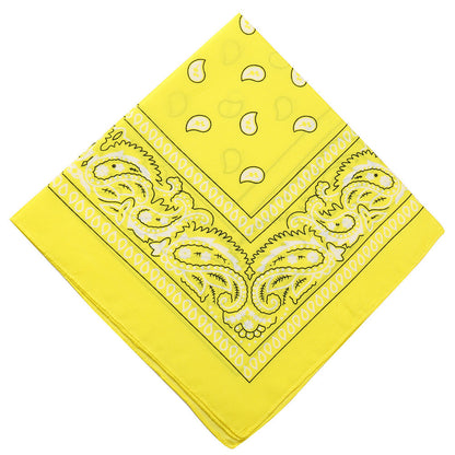 Pañuelo mágico para la cabeza con forma de bandana cuadrada con flores 
