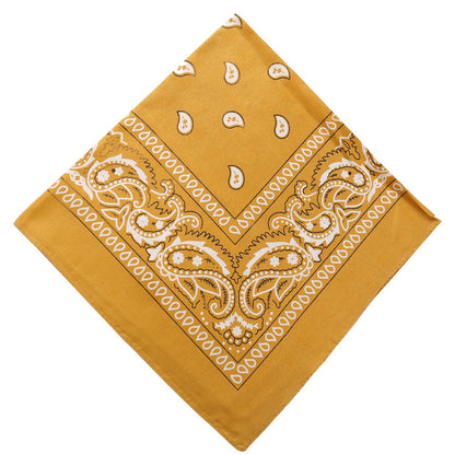 Pañuelo mágico para la cabeza con forma de bandana cuadrada con flores 