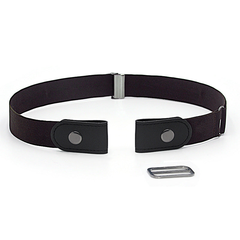 Elastic elastic buckle-free belt