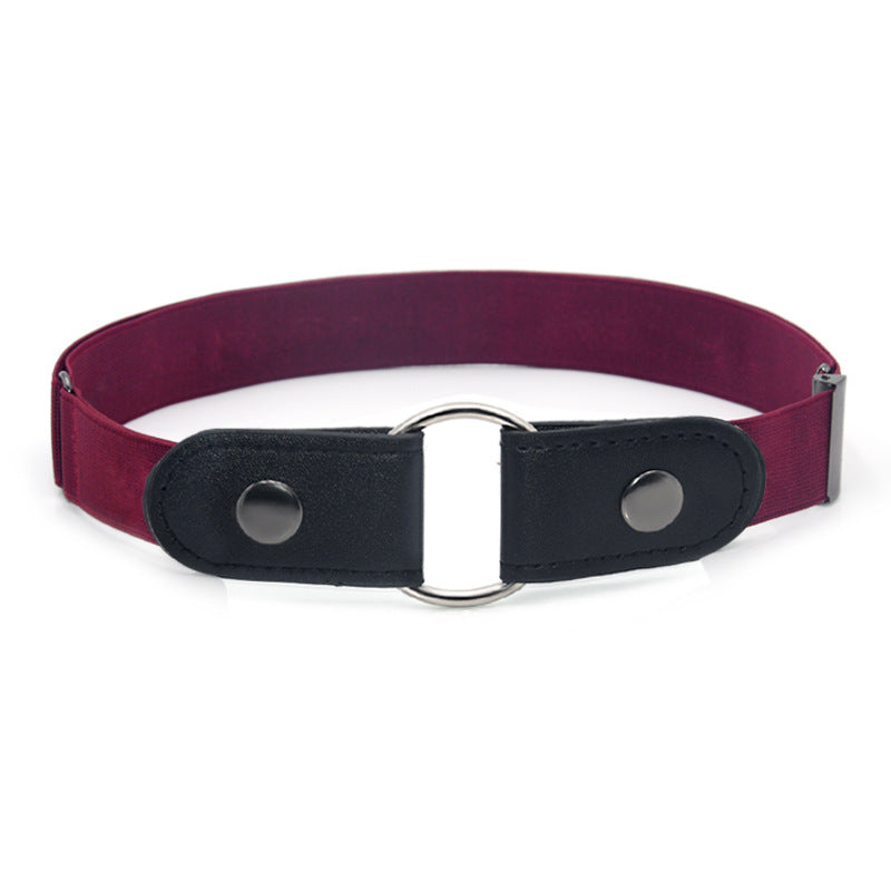 Elastic elastic buckle-free belt