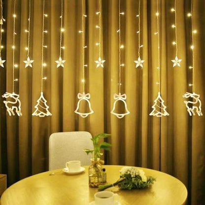 Christmas deer bells Christmas tree decoration lights