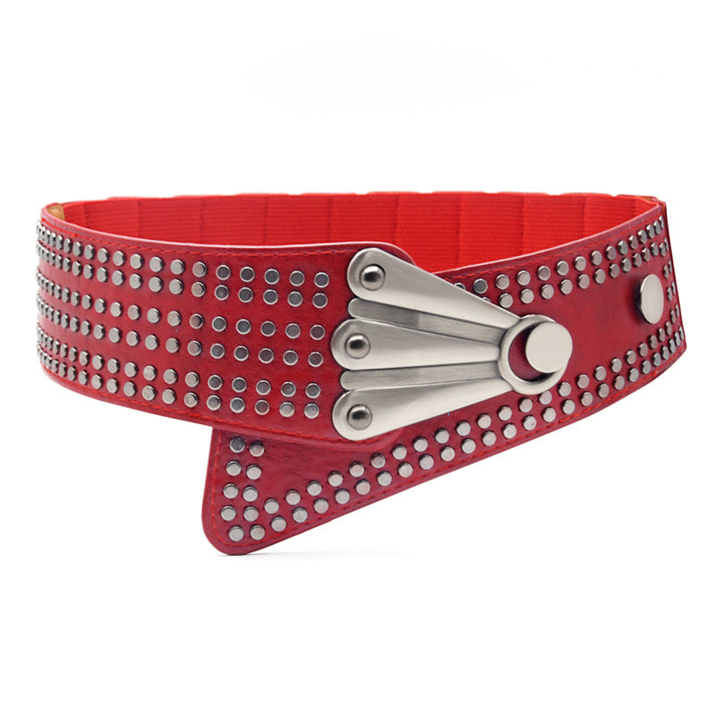 Punk style elastic belt wholesale