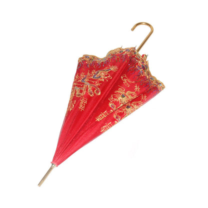 Bridal Red Umbrella Creative Double-Layer Wedding Umbrella