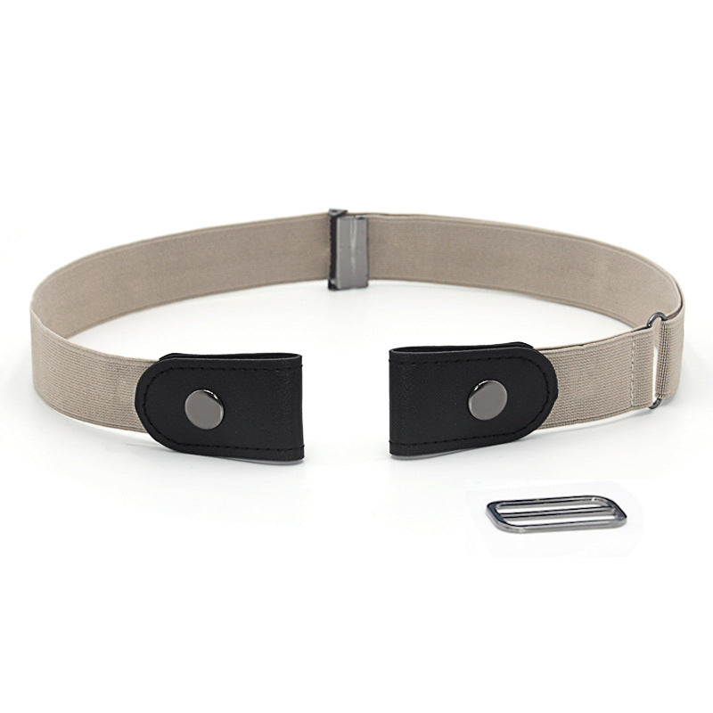 Elastic elastic buckle-free belt