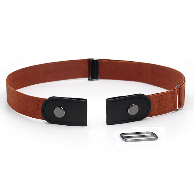 Elastic elastic buckle-free belt