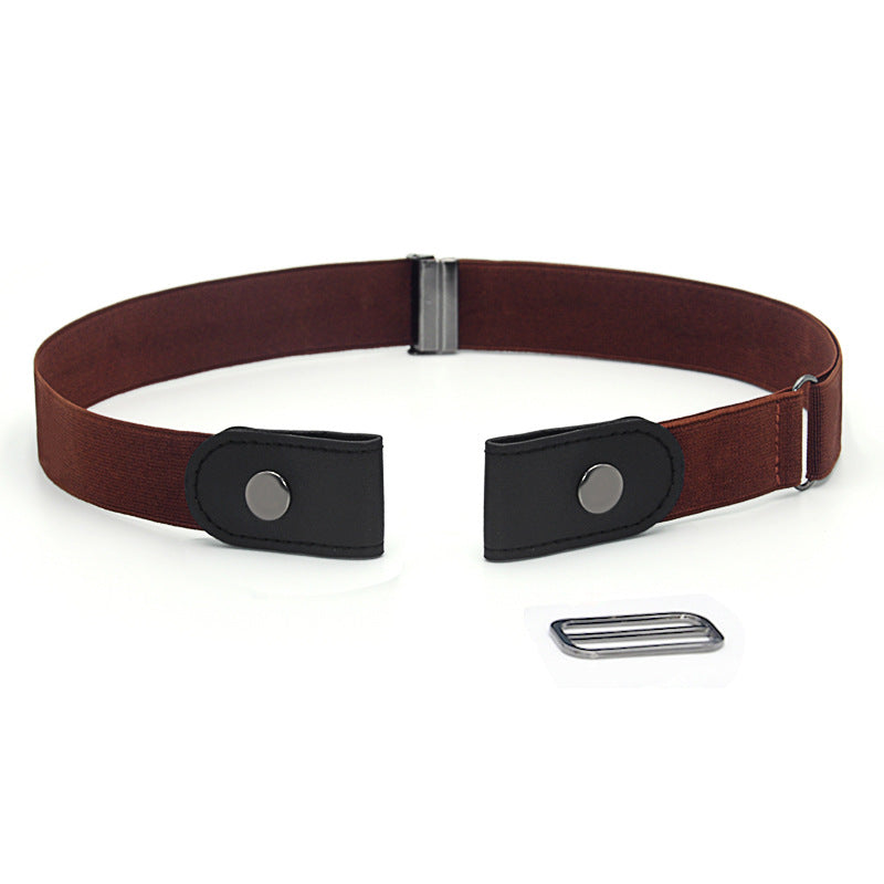 Elastic elastic buckle-free belt