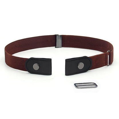 Elastic elastic buckle-free belt