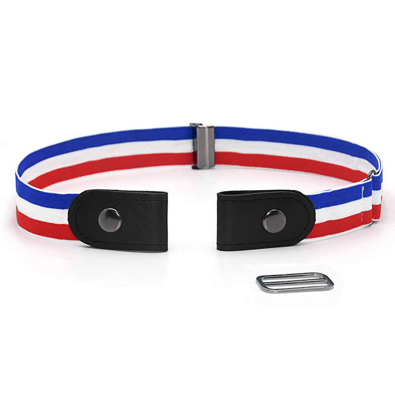 Elastic elastic buckle-free belt