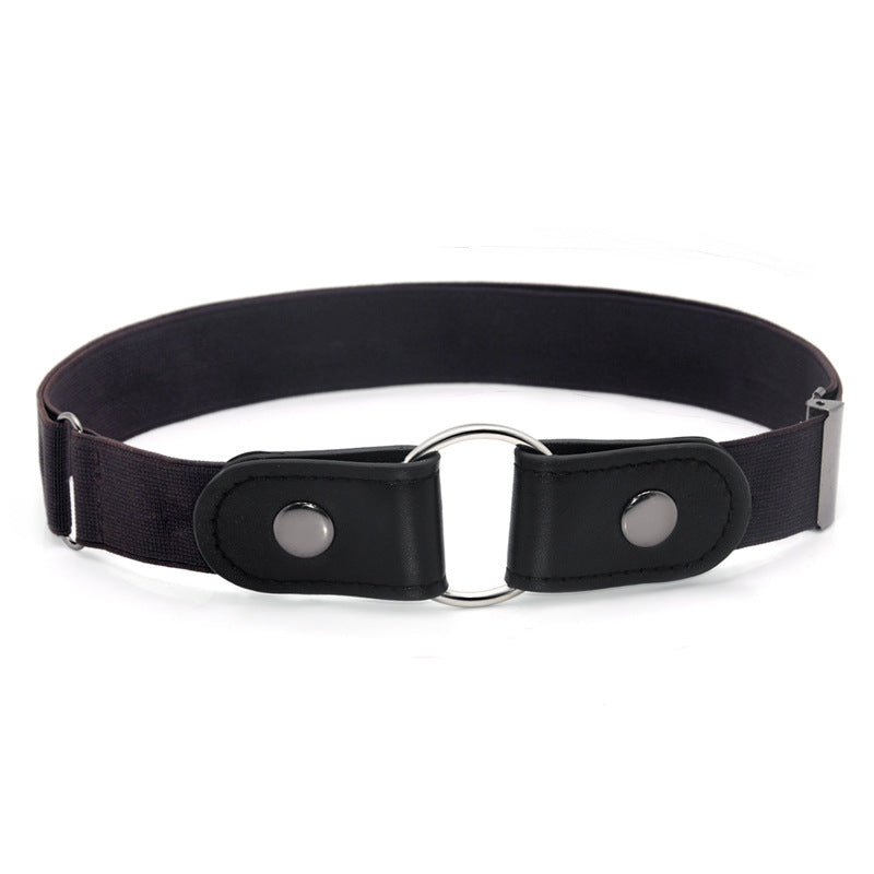 Elastic elastic buckle-free belt